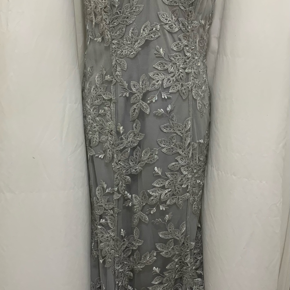 Silver Elegant Evening Gown….